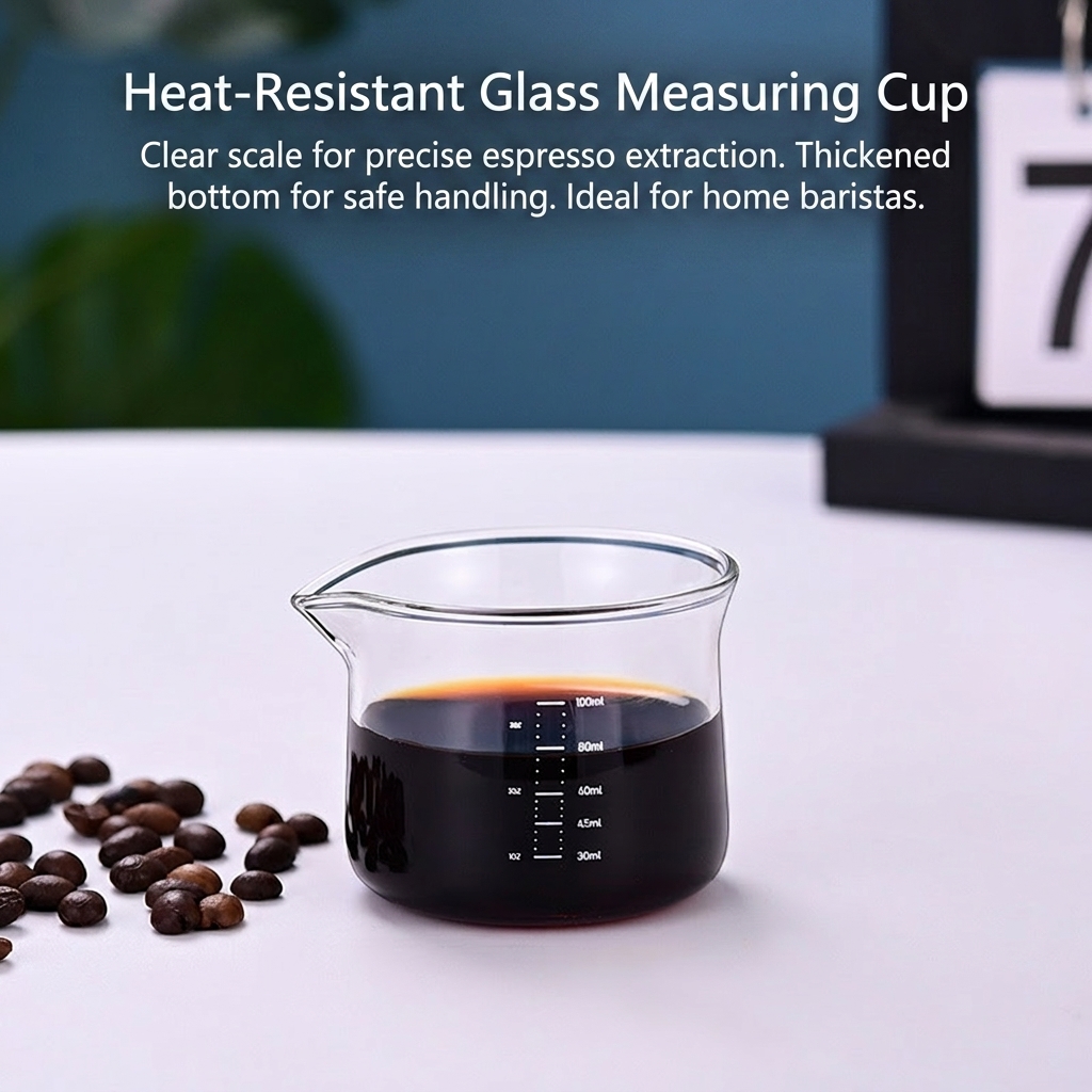 Espresso Shot Glass - Vaso Medidor de Vidrio de Borosilicato