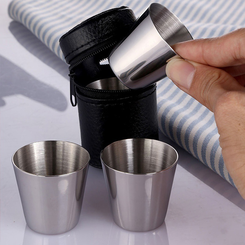 4/6 Uds tazas de acero inoxida - Espresso Shot Glass reseña y precio
