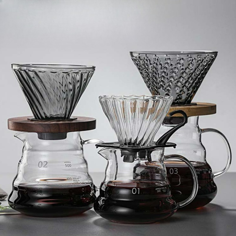 Juego de cafetera de vidrio de - Coffee Equipment Pour Over reseña y precio